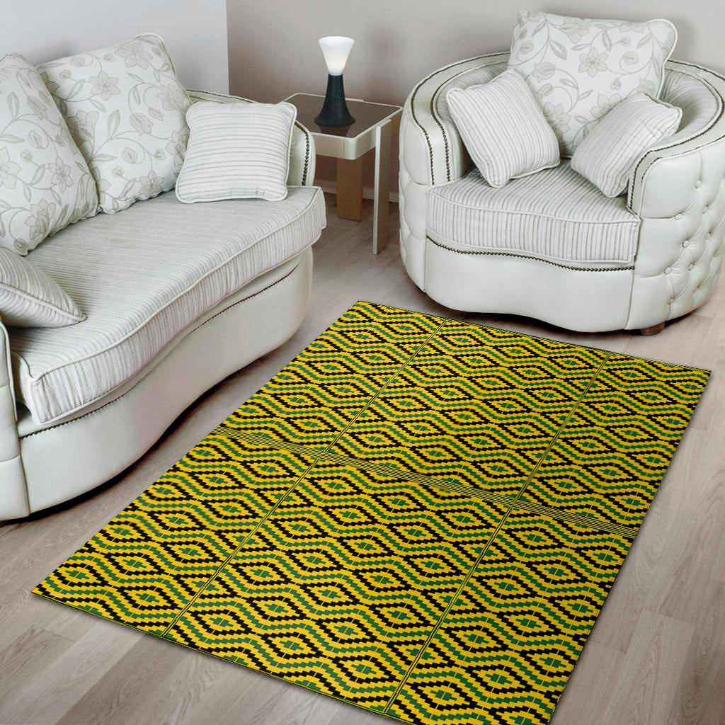 Kente African Pattern Print Area Rug