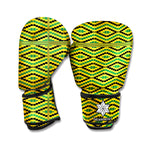 Kente African Pattern Print Boxing Gloves