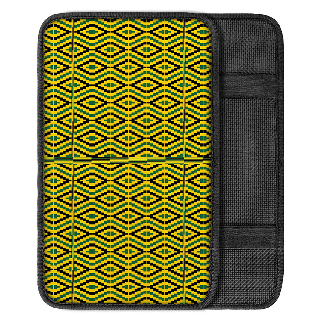 Kente African Pattern Print Car Center Console Cover
