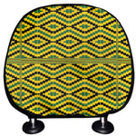 Kente African Pattern Print Car Headrest Covers