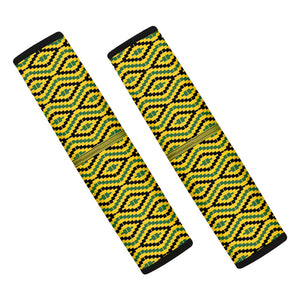 Kente African Pattern Print Car Seat Belt Covers