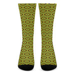 Kente African Pattern Print Crew Socks
