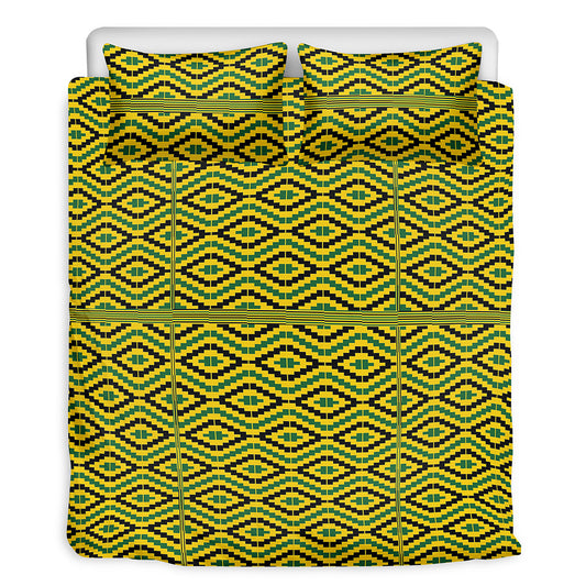 Kente African Pattern Print Duvet Cover Bedding Set