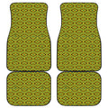 Kente African Pattern Print Front and Back Car Floor Mats