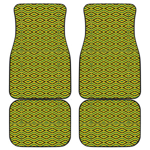 Kente African Pattern Print Front and Back Car Floor Mats