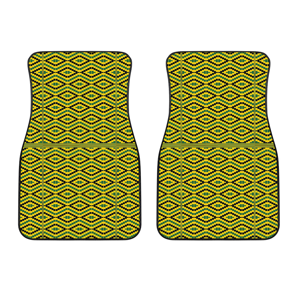 Kente African Pattern Print Front Car Floor Mats