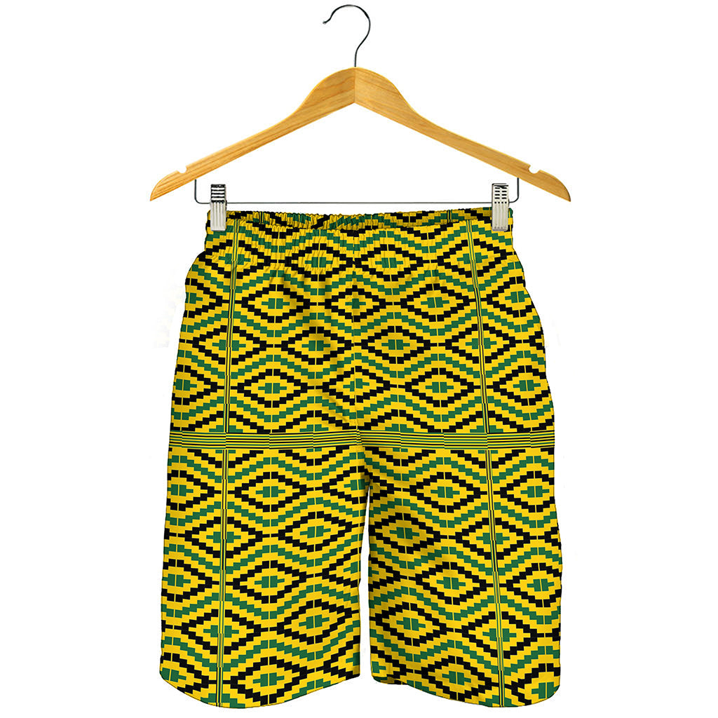 Kente African Pattern Print Men's Shorts