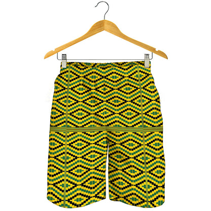 Kente African Pattern Print Men's Shorts
