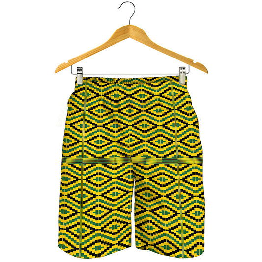 Kente African Pattern Print Men's Shorts