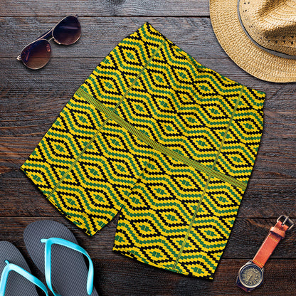 Kente African Pattern Print Men's Shorts