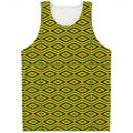 Kente African Pattern Print Men's Tank Top
