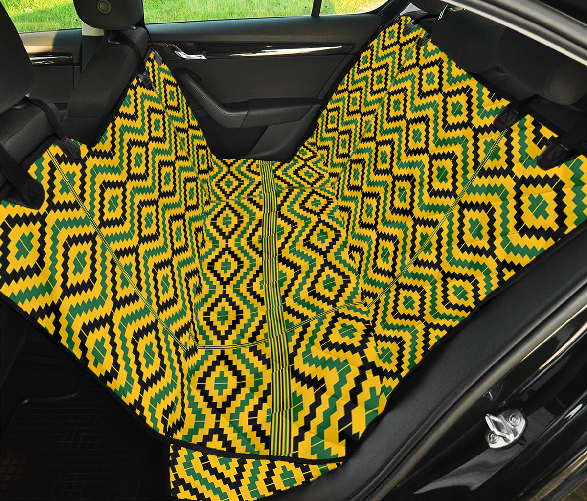 Kente African Pattern Print Pet Car Back Seat Cover