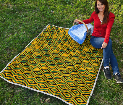 Kente African Pattern Print Quilt
