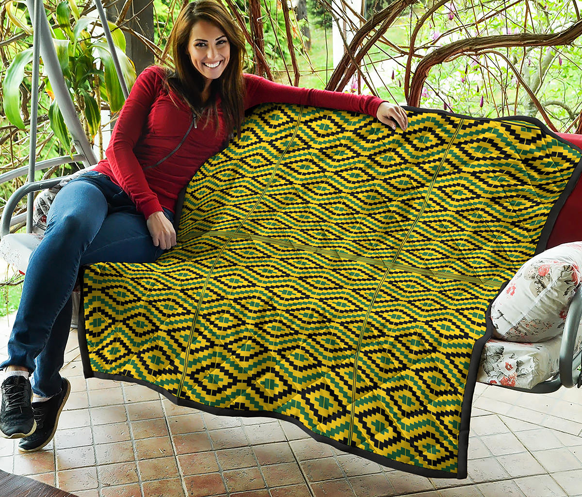 Kente African Pattern Print Quilt