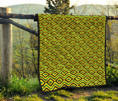 Kente African Pattern Print Quilt