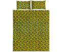 Kente African Pattern Print Quilt Bed Set