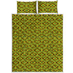 Kente African Pattern Print Quilt Bed Set