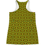 Kente African Pattern Print Women's Racerback Tank Top