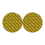 Kente Ethnic Pattern Print Car Coasters