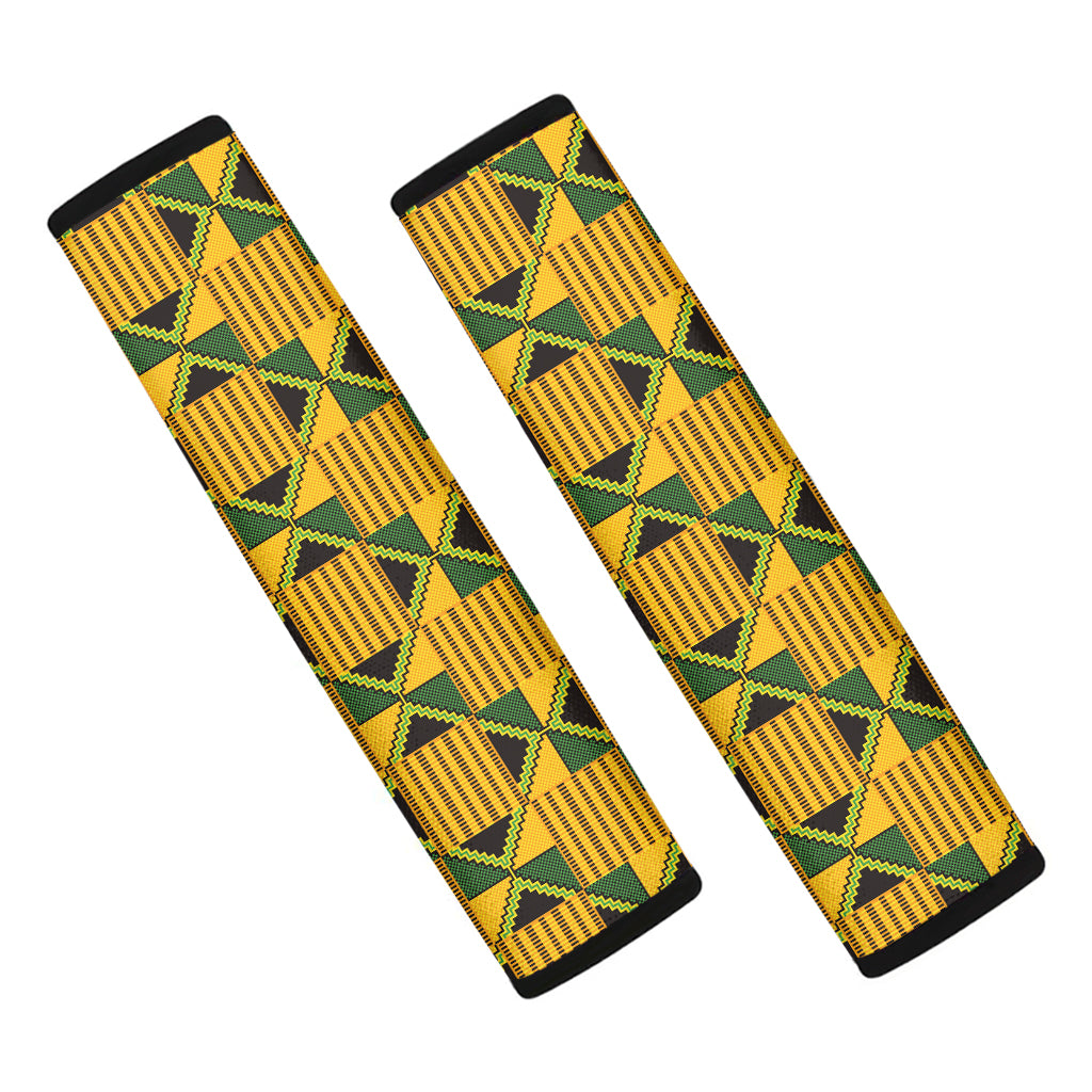 Kente Ethnic Pattern Print Car Seat Belt Covers