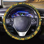 Kente Ethnic Pattern Print Car Steering Wheel Cover