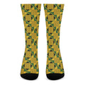 Kente Ethnic Pattern Print Crew Socks