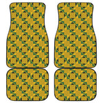 Kente Ethnic Pattern Print Front and Back Car Floor Mats