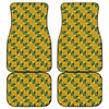 Kente Ethnic Pattern Print Front and Back Car Floor Mats