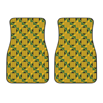 Kente Ethnic Pattern Print Front Car Floor Mats