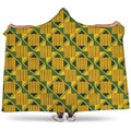 Kente Ethnic Pattern Print Hooded Blanket