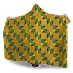 Kente Ethnic Pattern Print Hooded Blanket
