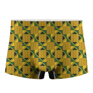 Kente Ethnic Pattern Print Men's Boxer Briefs