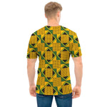 Kente Ethnic Pattern Print Men's T-Shirt