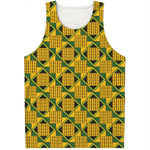 Kente Ethnic Pattern Print Men's Tank Top