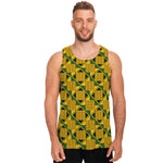 Kente Ethnic Pattern Print Men's Tank Top