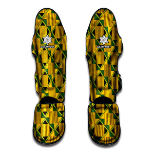 Kente Ethnic Pattern Print Muay Thai Shin Guard