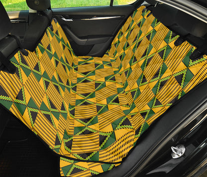 Kente Ethnic Pattern Print Pet Car Back Seat Cover