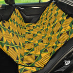 Kente Ethnic Pattern Print Pet Car Back Seat Cover