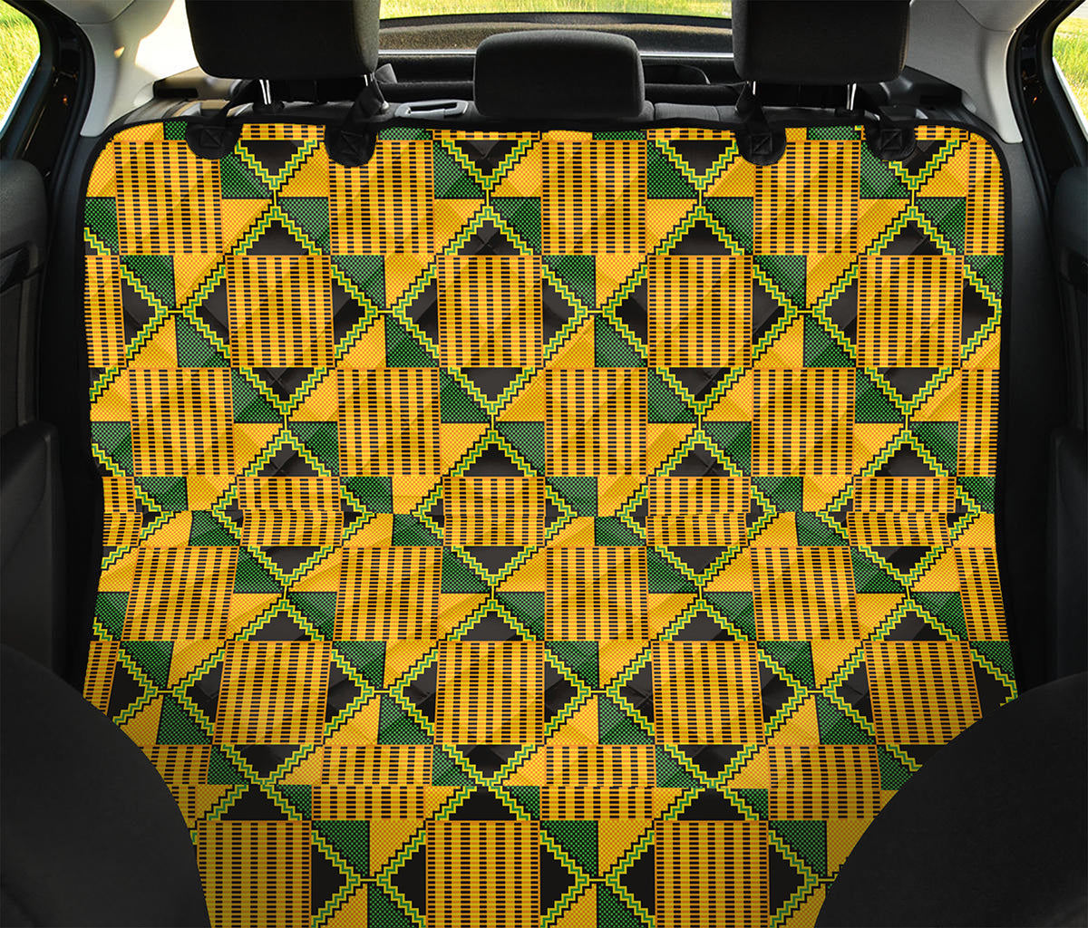 Kente Ethnic Pattern Print Pet Car Back Seat Cover