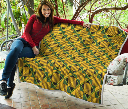 Kente Ethnic Pattern Print Quilt