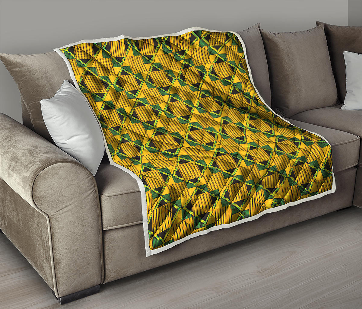 Kente Ethnic Pattern Print Quilt