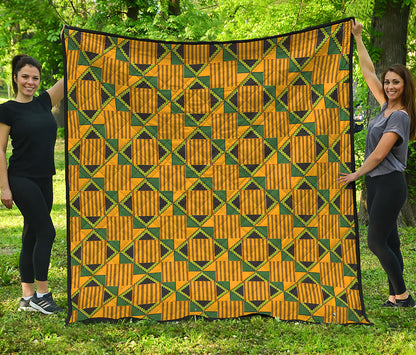 Kente Ethnic Pattern Print Quilt