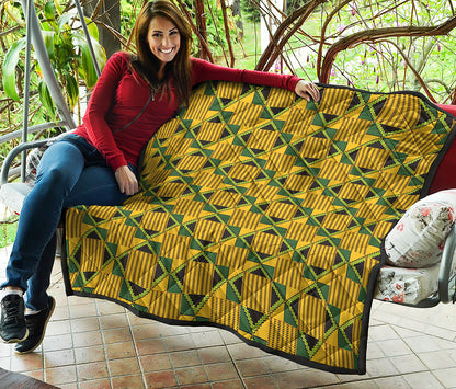 Kente Ethnic Pattern Print Quilt