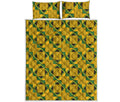 Kente Ethnic Pattern Print Quilt Bed Set