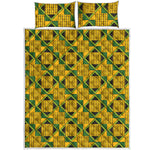 Kente Ethnic Pattern Print Quilt Bed Set
