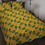 Kente Ethnic Pattern Print Quilt Bed Set