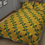 Kente Ethnic Pattern Print Quilt Bed Set