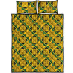 Kente Ethnic Pattern Print Quilt Bed Set