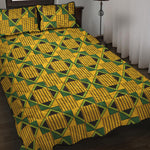Kente Ethnic Pattern Print Quilt Bed Set
