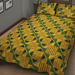 Kente Ethnic Pattern Print Quilt Bed Set